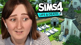 i built a CEMETERY with The Sims 4 Life amp Death [upl. by Terese990]