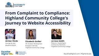 From Complaint to Compliance Highland Community Colleges Journey to Website Accessibility [upl. by Laraine]