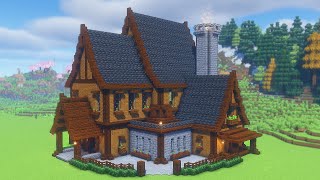 How to build a Spruce Mansion in Minecraft  Tutorial [upl. by Alair]