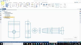 solid edge 2d drawing  solid edge 2d tutorial  Clapper Block part1  Lesson  2 [upl. by Loss]