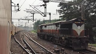 VISAKHAPATNAM RAILWAY STATION ON BOARD ARRIVING TPTYVSKP DOUBLE DECKER EXPRESS [upl. by Yroj]