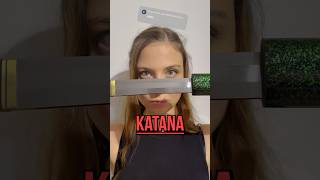 Kann ein Katana Holz schneiden 🤔🪵 katana vs wood [upl. by Carolyne]