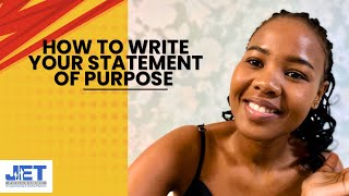 How to write your Statement of Purpose  JET Program  South African Abroad [upl. by Delano626]