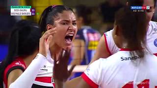 SESI Vôlei Bauru 0x4 São Paulo  Barueri  Paulista Feminino 2019  SF2 [upl. by Feldstein]