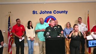 UPDATE St Johns County issues mandatory evacuations for zones A B and F ahead of Hurricane Milton [upl. by Ibbed858]