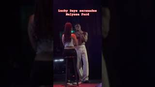 Lucky Daye serenades Melyssa Ford live joebudden [upl. by Dahsraf]