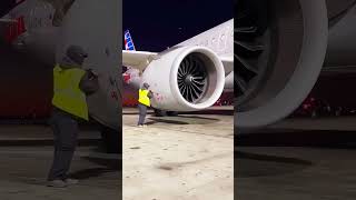 Night shift on the tarmac youtubeshorts night shift shorts reels viralvideo flight aeroplane [upl. by Yecart]