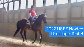 2022 USEF Novice Dressage Test B  Charlie Murray 02122022 [upl. by Talley602]