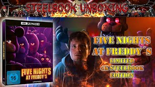 Unboxing  FIVE NIGHTS AT FREDDY´S  4K Steelbook [upl. by Betthezel653]