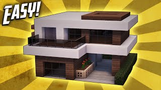 Minecraft How To Build A Small Modern House Tutorial 17 [upl. by Nairb]