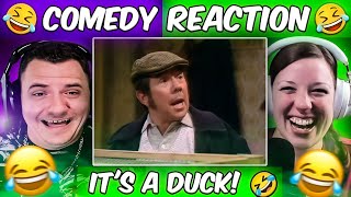 Two Ronnies  Racing Duck Americans React [upl. by Darcey]