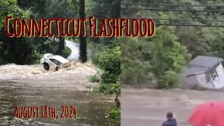 Connecticut Flood August 2024 [upl. by Nylissej]