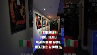 Four of the best Valencia Home Theater Chairs in my 🏡 basementremodel luxury wow movietheater [upl. by Ahoufe824]