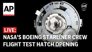 LIVE NASAs Boeing Starliner Crew Flight Test hatch opening [upl. by Annaul222]