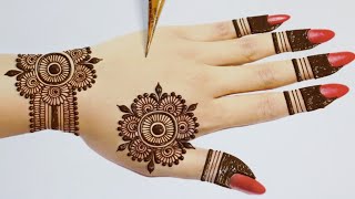 Back hand Beautiful mehndi designSimple and Easy Mehndi designsMehandi ka design MehndiMehandi [upl. by Tuppeny]