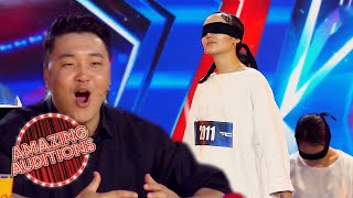 BLINDFOLDED Dance Crew WOW Judges With FLAWLESS Audition  Amazing Auditions [upl. by Zarah]