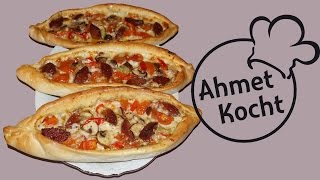 Rezept Pide mit Sucuk  AhmetKocht  türkisch kochen  Folge 160 [upl. by Grodin282]