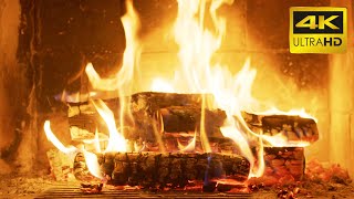 🔥 Relaxing Fireplace 10 HOURS with Burning Logs and Crackling Fire Sounds for Stress Relief 4K UHD [upl. by Yenreit]