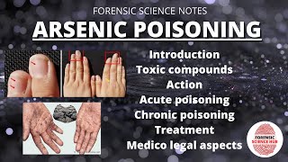 Arsenic poisoning  Toxicology  Forensics  UGC NET forensic science [upl. by Trepur341]