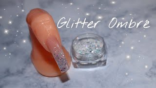 EASY GLITTER OMBRE  ACRYLIC NAILS [upl. by Hose804]