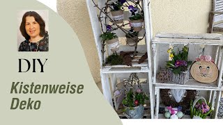 DIY Weinkisten dekorieren für Frühling und Ostern [upl. by Whitnell]