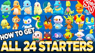 How to Get ALL 24 Starter Pokemon  Indigo Disk [upl. by Stedman]