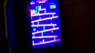 Donkey Kong Arcade Monitor problem repair vertical foldover [upl. by Atilrep]