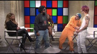 SNL See Questlove Slap Pete Davidson in Rap Roundtable Sketch [upl. by Nnyleitak]