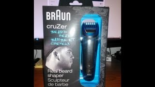 Braun cruZer 5 Beard and Head Trimmer Unboxing [upl. by Nniw727]