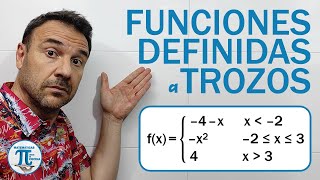 FUNCIONES definidas a TROZOS 📈 Ejercicio 3  Representación gráfica [upl. by Nibroc]