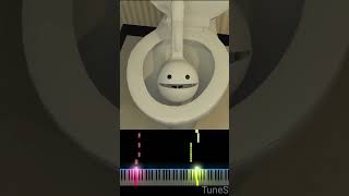 Skibidi Toilet Otamatone Full Version Easy Piano Tutorial TheRealSullyG Shorts skibiditoilet [upl. by Christmas]