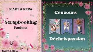 Scrapbooking Tutoriel Français Fanions [upl. by Alhahs722]