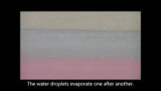 Water droplet drying of tempered glass 【Non touch high temp Heat tech Co Ltd 】 [upl. by Faletti74]