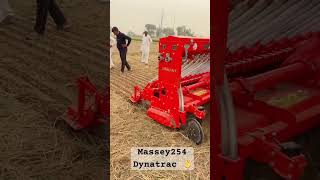 Massey 254 Dynatrac 4wd Performance 😱 tractor farmer farming automobile masseytractor [upl. by Ahsart]