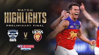 Geelong Cats v Brisbane Lions Highlights  Preliminary Final 2024  AFL [upl. by Neelram482]