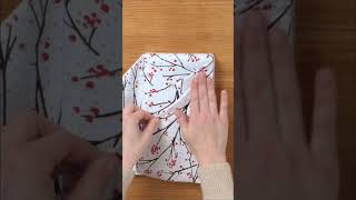 Creative way to wrap a book 📚 feliznavidad christmas wrapping giftwrapping books booktok [upl. by Gibbs]