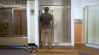 Shower Doors  How To Install A Paragon Framed Door amp Adjacent Inline Panel Configuration by Coastal [upl. by Noby]