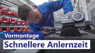 Schnellere Anlernzeiten bei Inhouse Produktionen  Vormontage von Smarten Pumpen bei KSB [upl. by Cinelli566]