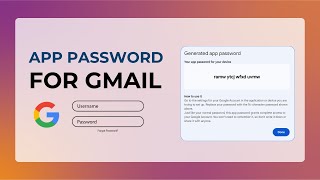 How to Create App Password for Google Account  SMTP Configuration for Gmail Account [upl. by Anneliese]