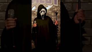 GHOSTFACE does Standup Comedy ghostface scarymovie shorts [upl. by Lraep]