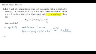 The Kernel of a Ring Homomorphism is an Ideal [upl. by Staley335]