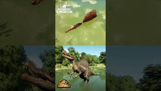 Spinosaurus Comparison Prehistoric kingdom VS Jurasic World evolution 2 dinosaurs jurassicworld [upl. by Alleuol520]