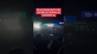 BillieEilish has the crowd at Osheaga jumping and screaming to get ready 👏Osheaga2023 Festival [upl. by Rosalinde806]