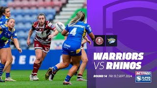 Highlights  Wigan Warriors v Leeds Rhinos  2024 Betfred Womens Super League  Round 14 [upl. by Ahsieken]