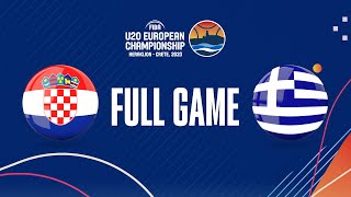 Croatia v Greece  Full Basketball Game  FIBA U20 European Championship 2023 [upl. by Millburn911]