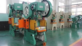 40T Mechanical Power Press Punch Press Machine Flywheel Press  KRRASS [upl. by Ojyma333]