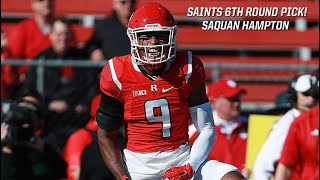 New Orleans Saints Draft  Saints Pick SAFETY Saquan Hampton in Round 6 [upl. by Uthrop]