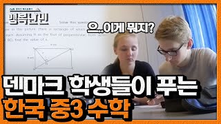 공식만 알면 쉽게 풀 수 있는 한국 수학 문제를 덴마크 학생들이 풀어본다면ㅣ 행복난민 EP5 05 [upl. by Anavas]