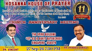 11th Year Church Anniversary 27Sep2024 Day 1 [upl. by Trimble]