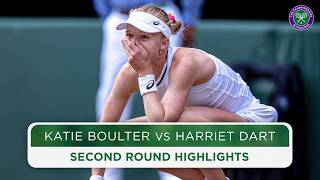 British clash is an instant classic  Katie Boulter vs Harriet Dart  Highlights  Wimbledon 2024 [upl. by Lemmor]